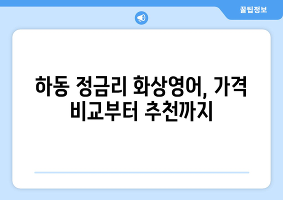 경상남도 하동군 정금리 화상영어 가격 비교| 나에게 맞는 최적의 선택 | 화상영어 추천, 가격 비교, 수업료, 후기