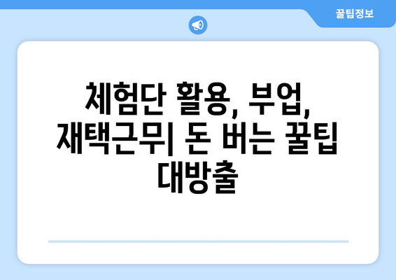 전업맘 블로그 체험단, 생활비 방어 성공 전략 | 체험단 활용, 부업, 재택근무, 용돈벌이